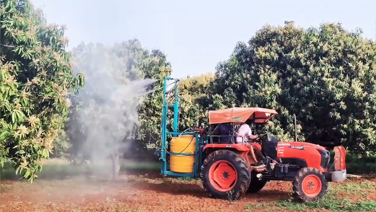 Tractor mounting all crops sprayer |Deepthi's vlogs and recipes.