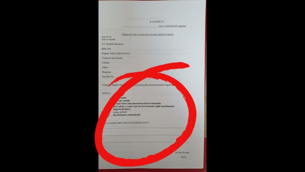 KAYIT DOSYASI NASIL DOLDURULUR