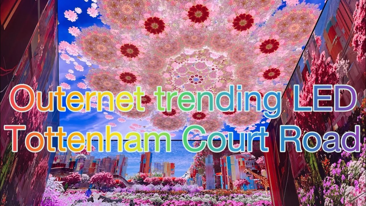 Outernet Tottenham Court Road. Immersive LED light and Entertainment in London 
