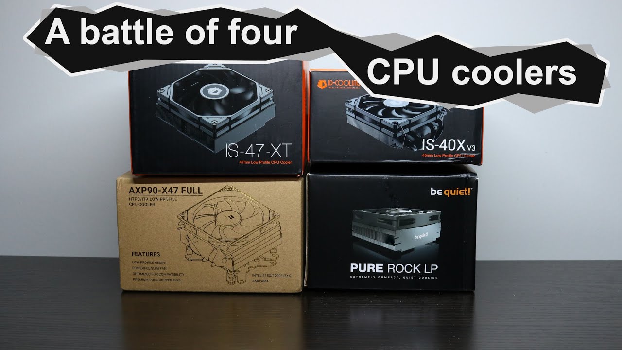 A battle of 4 CPU coolers: AXP90-47 vs. IS-40X vs. IS-47-XT vs. Pure Rock LP