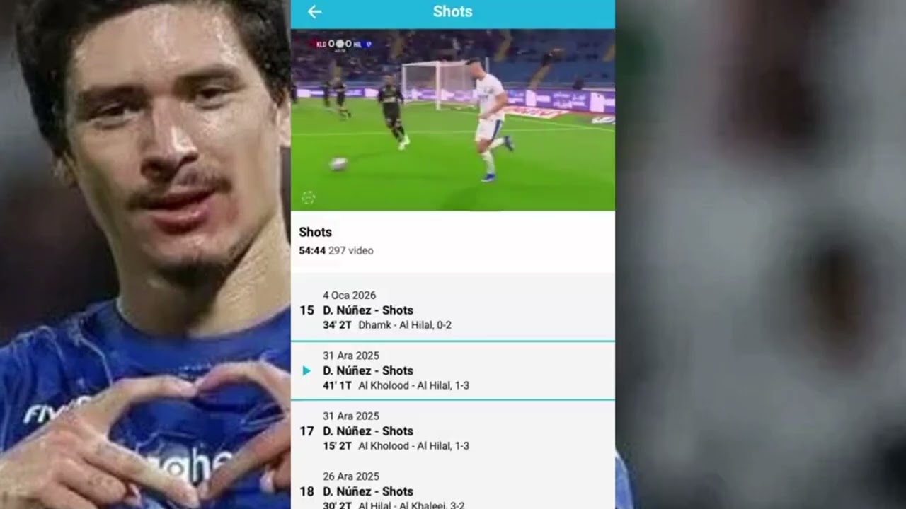 Fenerbahçe'nin Yeni Gol Makinesi: Darwin Nuñez’in Arabistan’daki Tüm Şutları