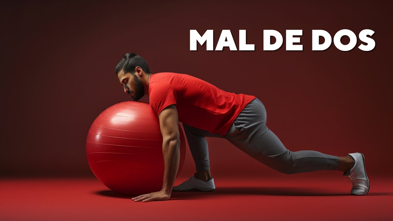 3 EXERCICES pour le MAL DE DOS avec SWISS BALL