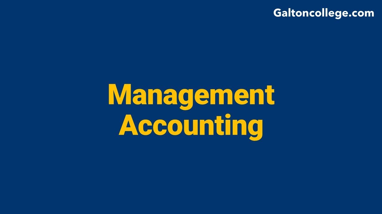 Management Accounting