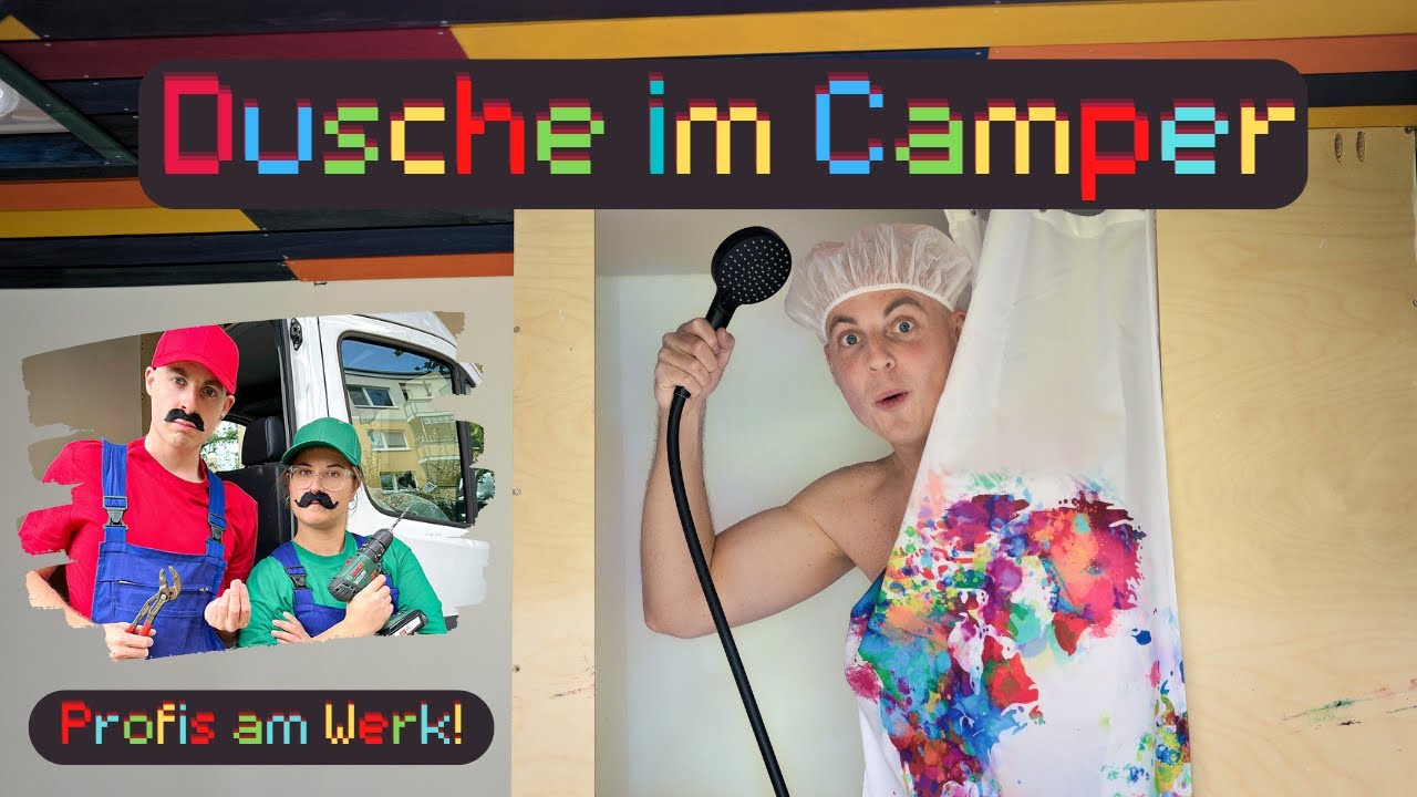 Dusche bauen im Campervan mit Hilfe von italienischen Klempnern | DIY Vanausbau