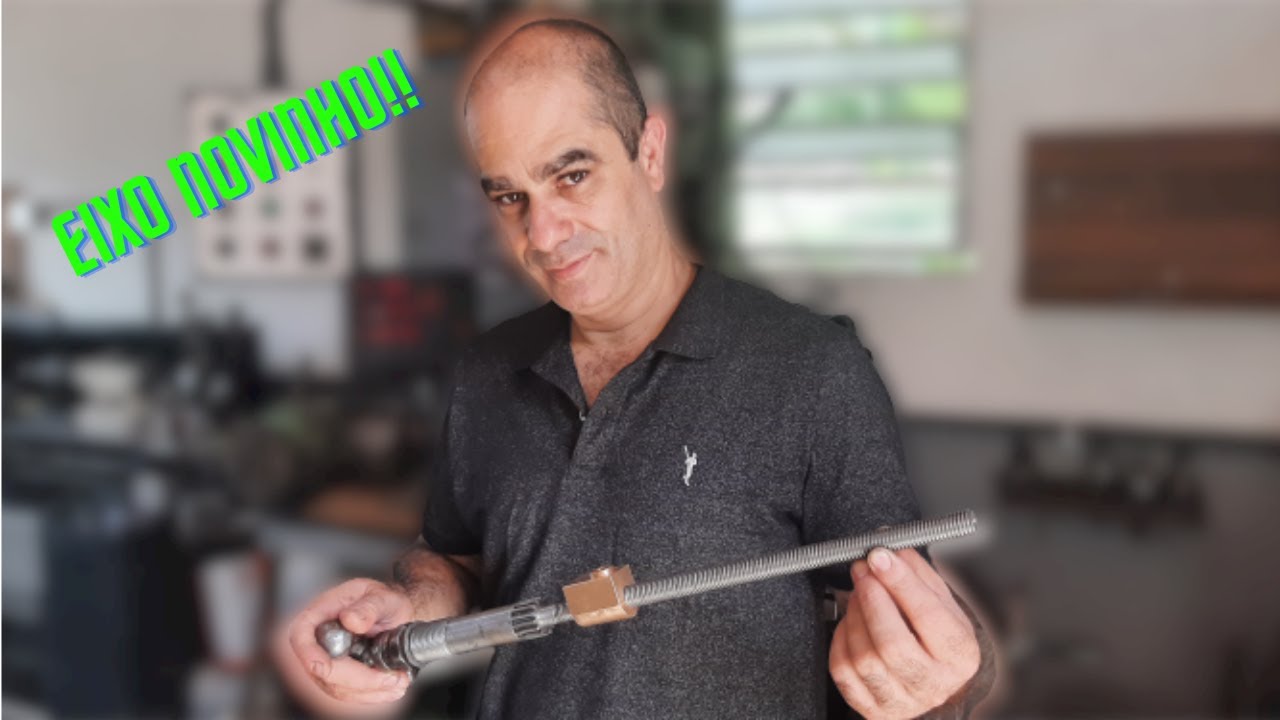 Fabricação de eixo roscado e porca pra torno.