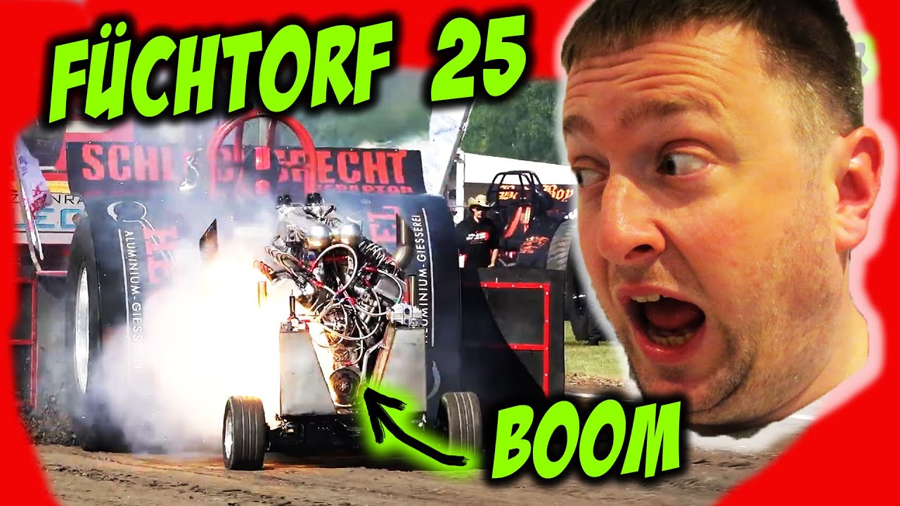 SO EINE FEUERBALL, JUNGE! || Füchtorf 2025 || Tractor Pulling erklärt || Schluckspecht-Pulling