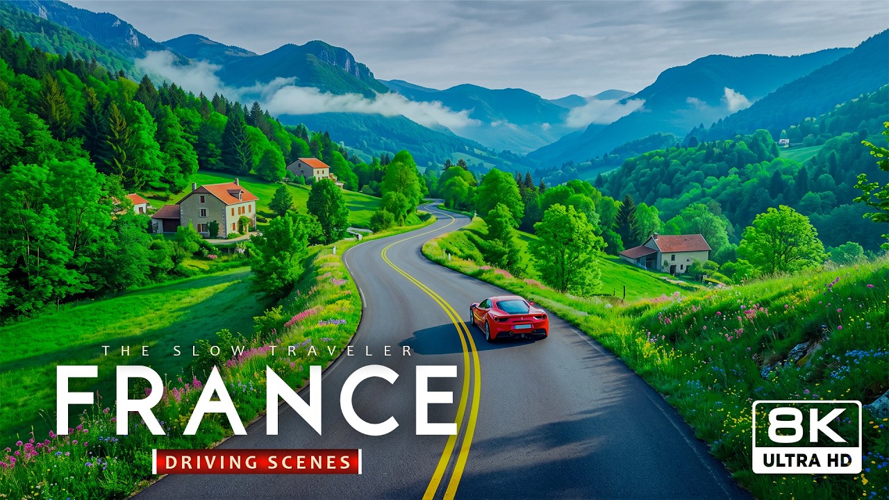 France&rsquo;s Most Beautiful Roads 🇫🇷 | Charming Villages & Scenic Driving Tour in 8K