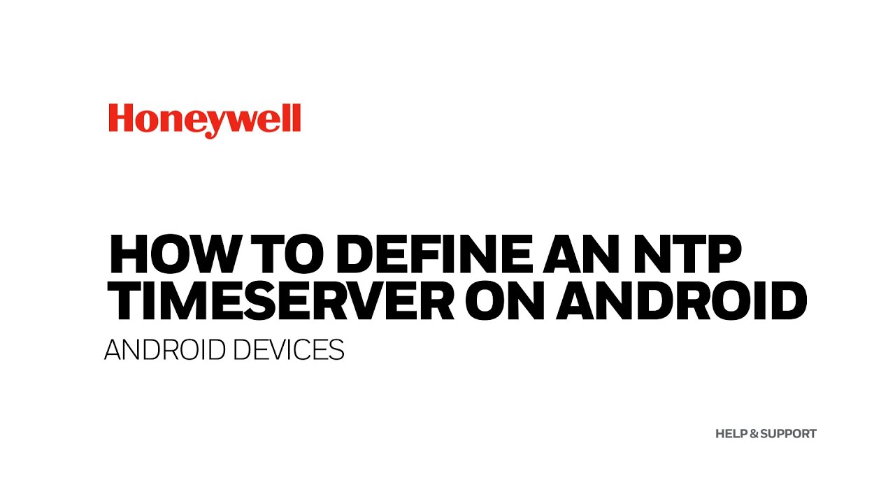 How to define an NTP timeserver on an Android device