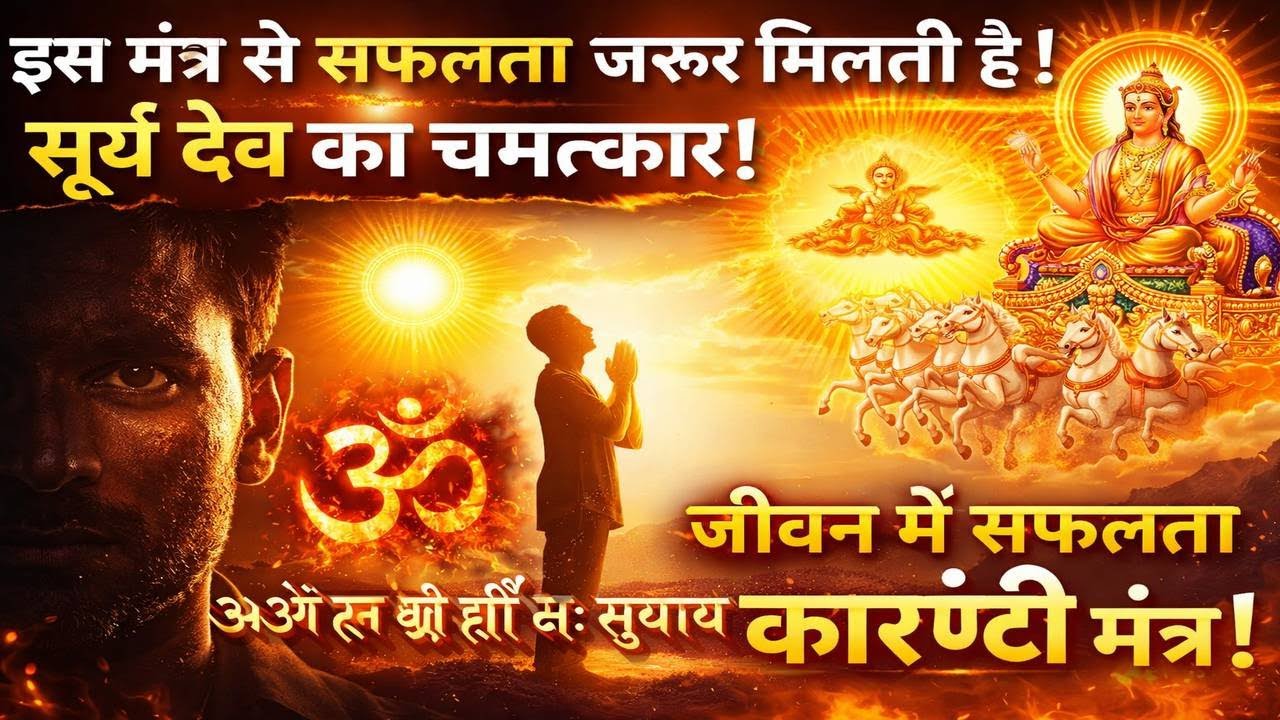 इस मंत्र से सफलता जरूर मिलती है | सूर्य देव का चमत्कार