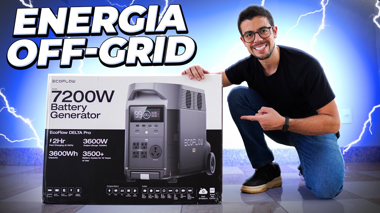 ADEUS APAGÕES! ⚡ Mansão Conectada agora tem Energia Off-Grid com a EcoFlow Delta Pro! 🔋