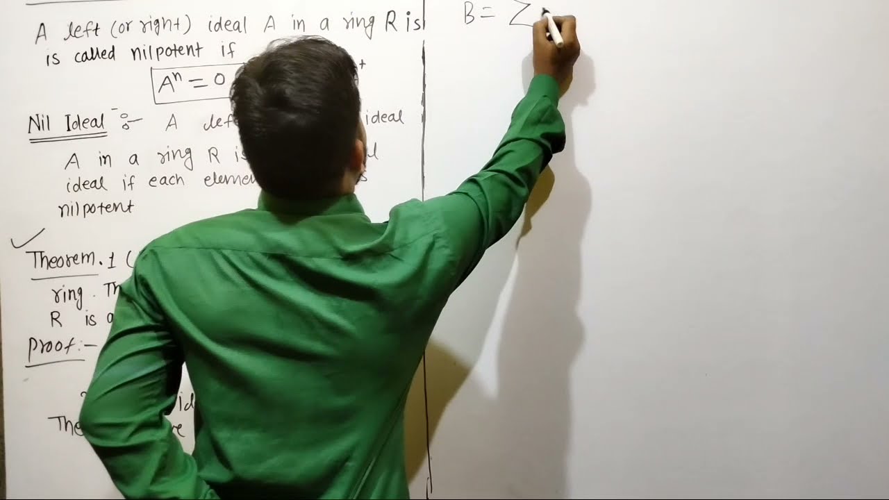 Nilpotent ideal and Nil ideal | Theorem on Nilpotent ideal and Neotherian Ring