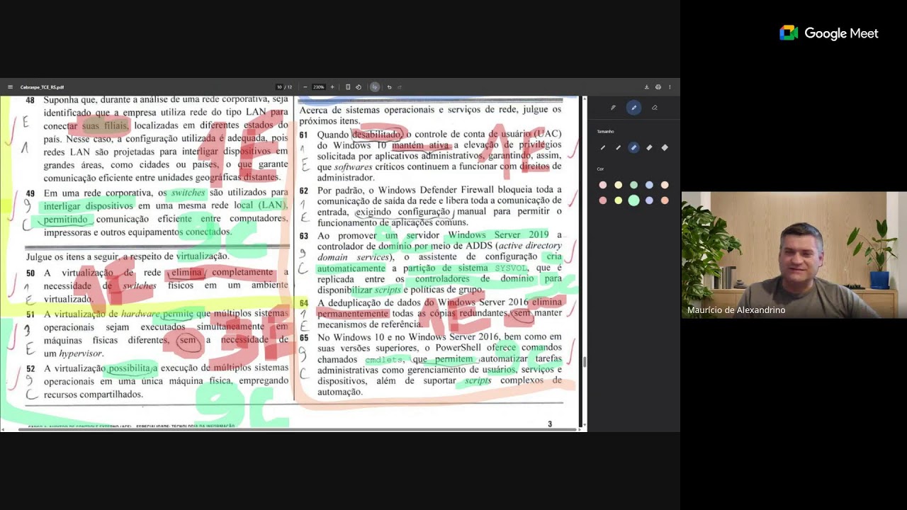 Infraestrutura de TI - Revisão por questões TCE-RS