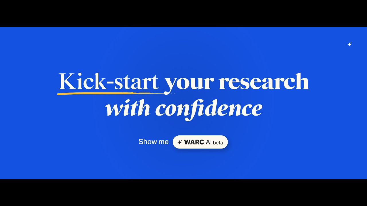 The launch of WARC's new AI-powered research tool.