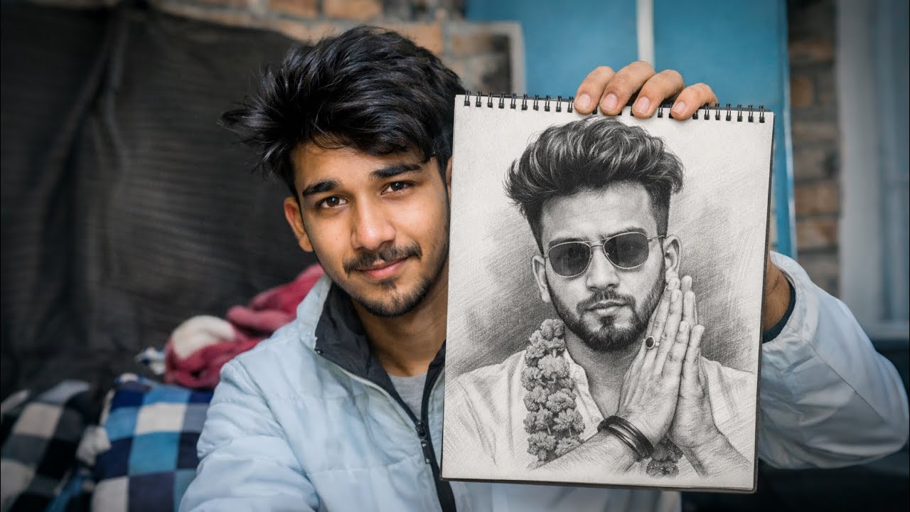 Maine Elvish Yadav Ka Sketch Banaya 😭❤️ | Real Reaction | Vlog