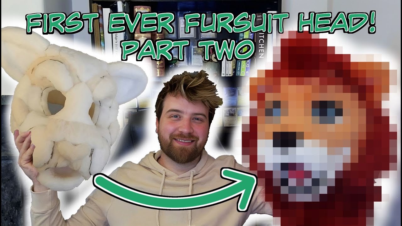 Making my First Ever FURSUIT! Part 2 (Finishing the head)