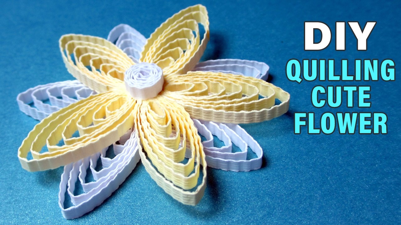 DIY Quilling Wave Flower 🌸 | Easy Crimper Tool Craft!