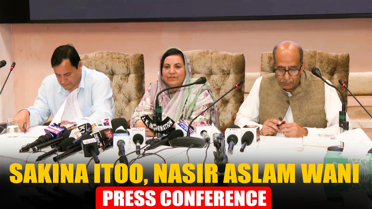 LIVE: J&K Education Minister Sakina Itoo, Advisor to CM, Nasir Aslam Wani hold news conference | NC