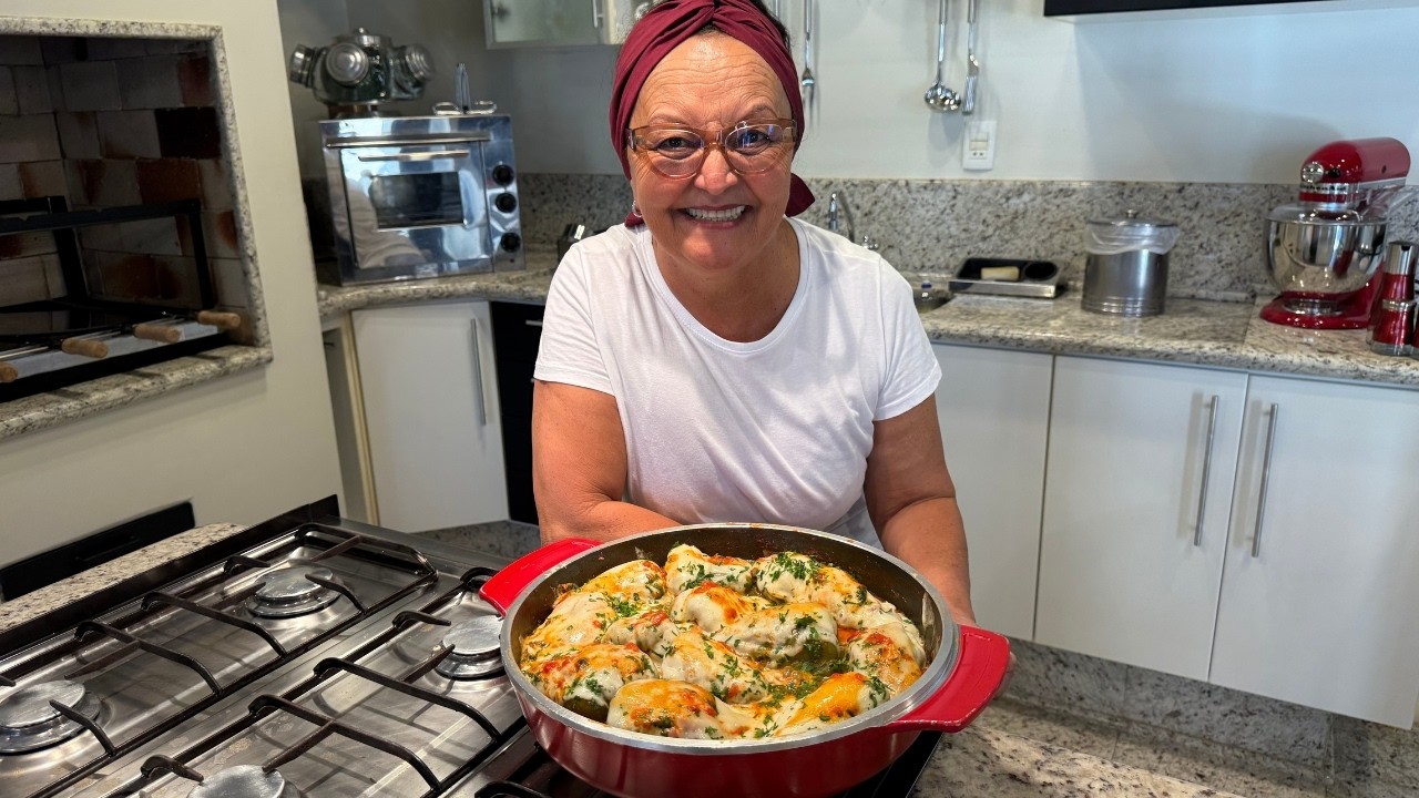 Pimentão à Parmegiana | Delícias da Eleni