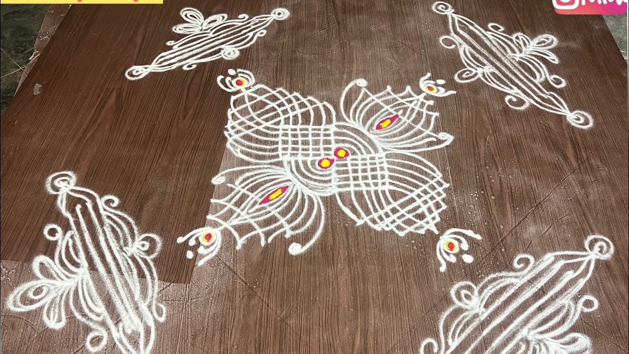 Sankranthi  rangoli muggulu 🌺#creative #daily #rangoli #viral #beautiful #indianart 