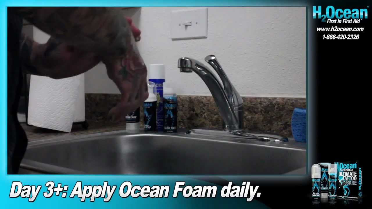 Using Ultimate Tattoo Aftercare - Day 3 - H2Ocean