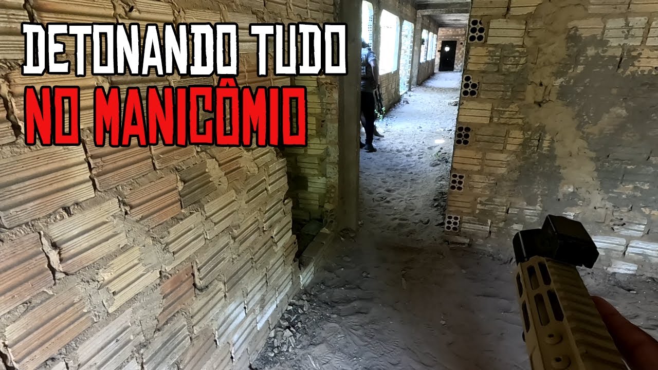 DETONANDO TUDO NO MANICÔMIO - AIRSOFT GAMEPLAY