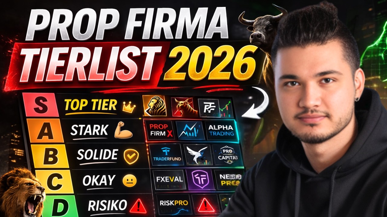 Die besten Prop Trading Firmen 2026 – Mein ehrliches Ranking (Tierlist)