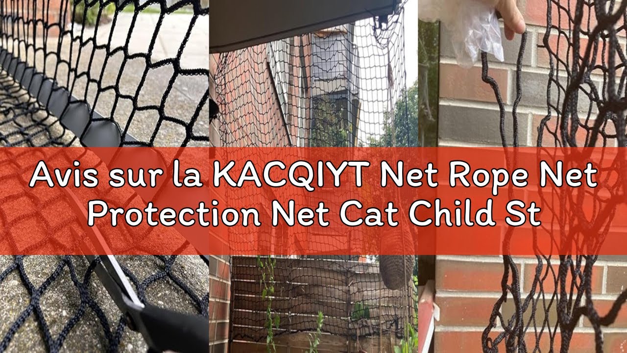 Avis sur la KACQIYT Net Rope Net Protection Net Cat Child Staircase Balcony Safety Net Anti-Fall Tan