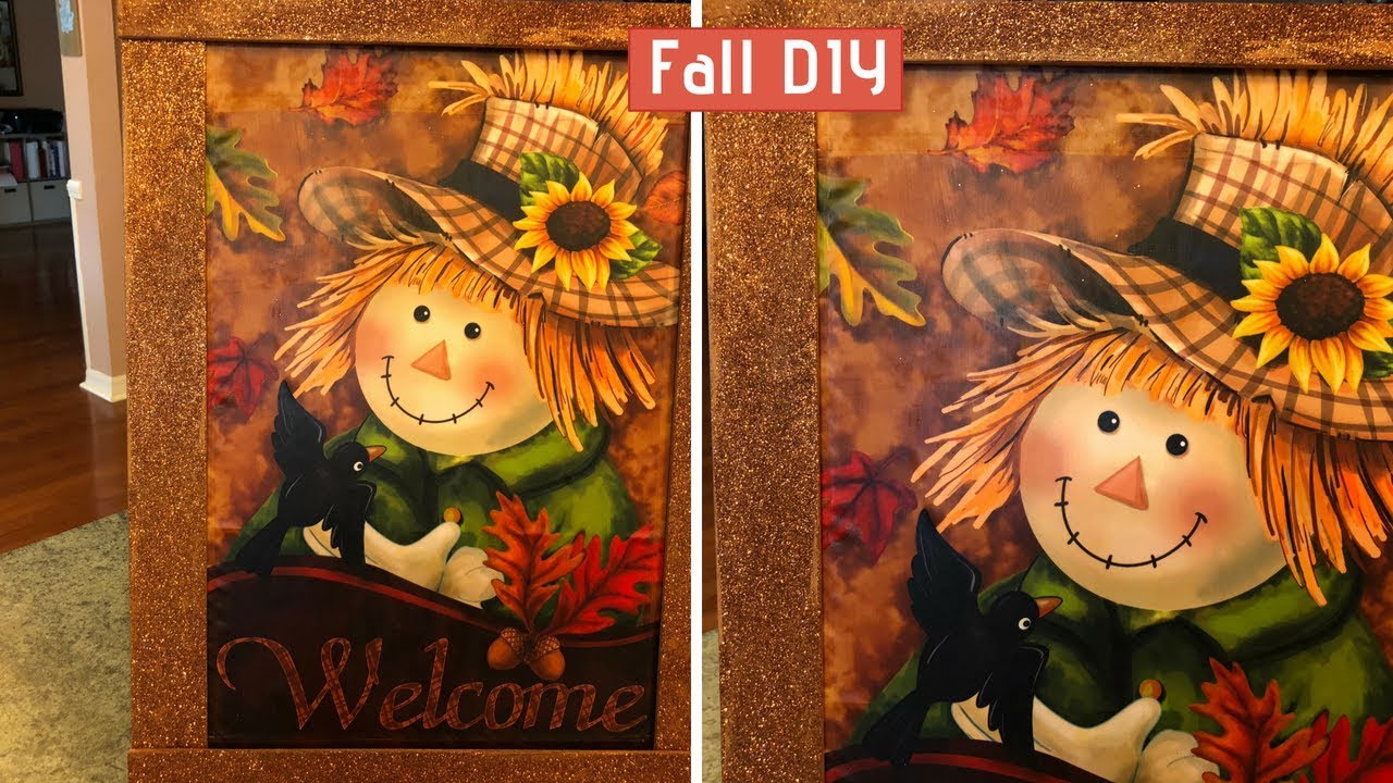 Fall Yard Flag Picture DIY 2018 Easy