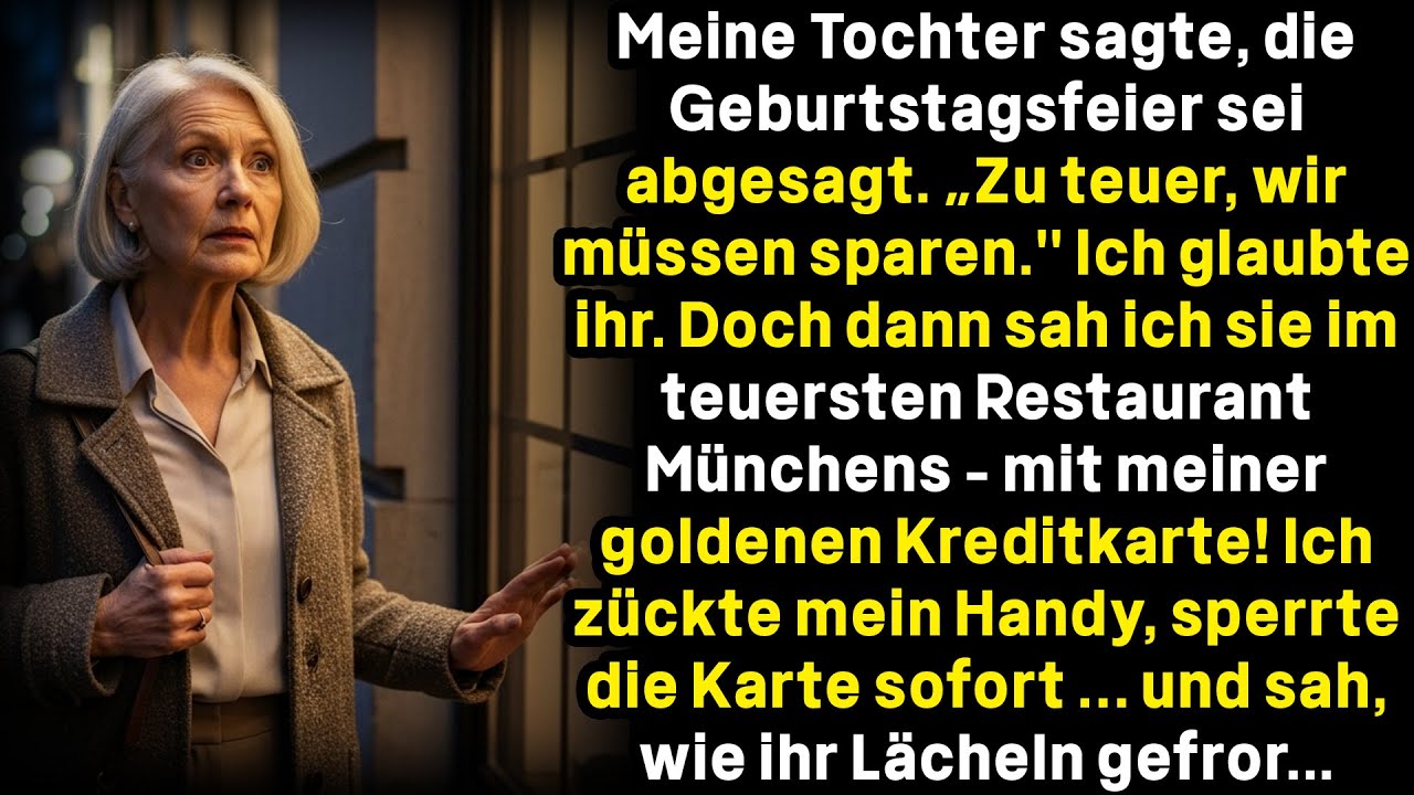 Meine Tochter sagte, die Geburtstagsfeier sei abgesagt. „Zu teuer, wir müssen sparen.