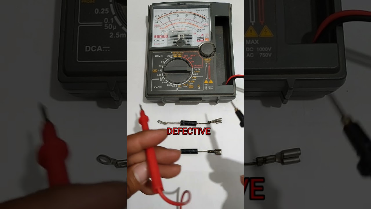 How To Check High Voltage Diode In Microwave Oven Using Analog Multimeter #shorts