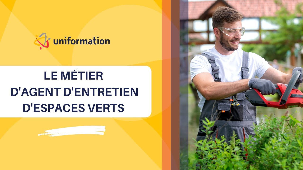 Le métier d'agent d'entretien d'espaces verts