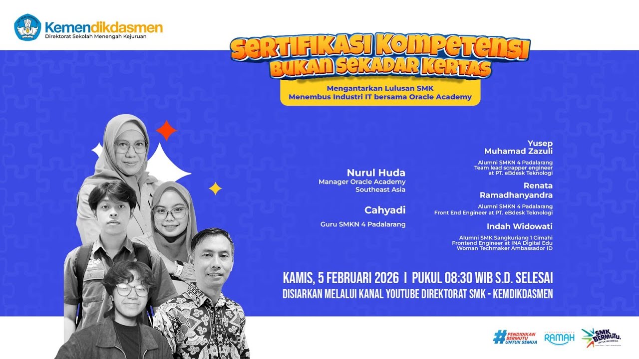 Sertifikasi Bukan Sekedar Kertas Mengantar Lulusan SMK Tembus Industri IT via Oracle Academy