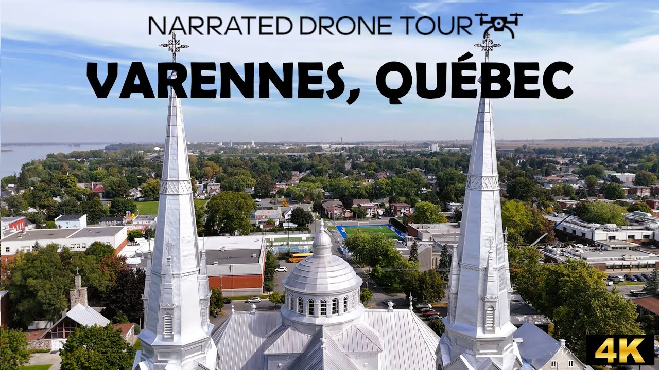 ⚜️ ✨ Varennes, Québec in 4K | Stunning Aerial Views Along the St. Lawrence! 🚁🍁