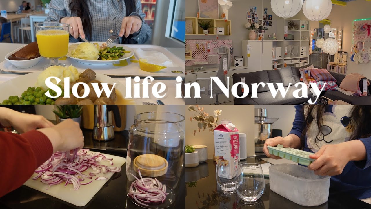 Silent vlog & slow life in Norway 🤍 | Ikea, cozy cooking at home