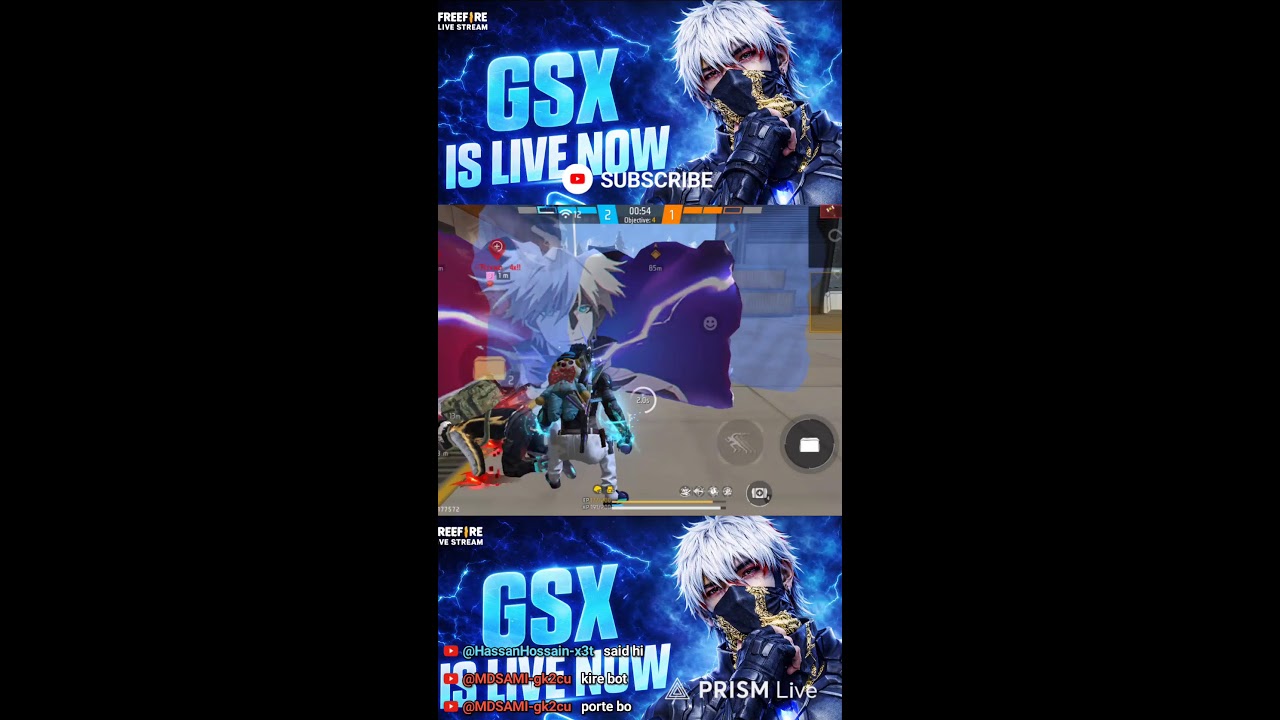 TOURNAM PRACTICE 💀|| GSX IS LIVE || #nonstopgaming #zeroxff #tondegamer #bunny444 #AzimGamingLive