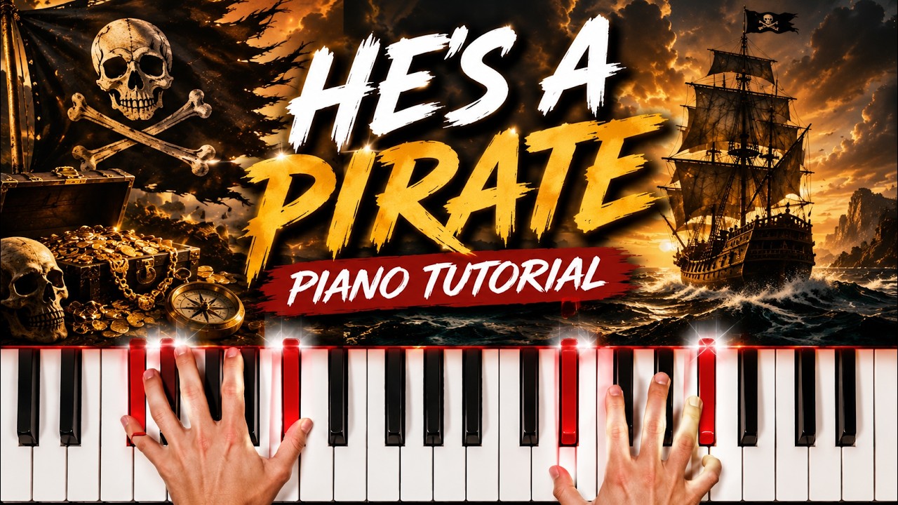 He’s A Pirate Piano - How to Play Pirates He’s A Pirate Piano Tutorial!