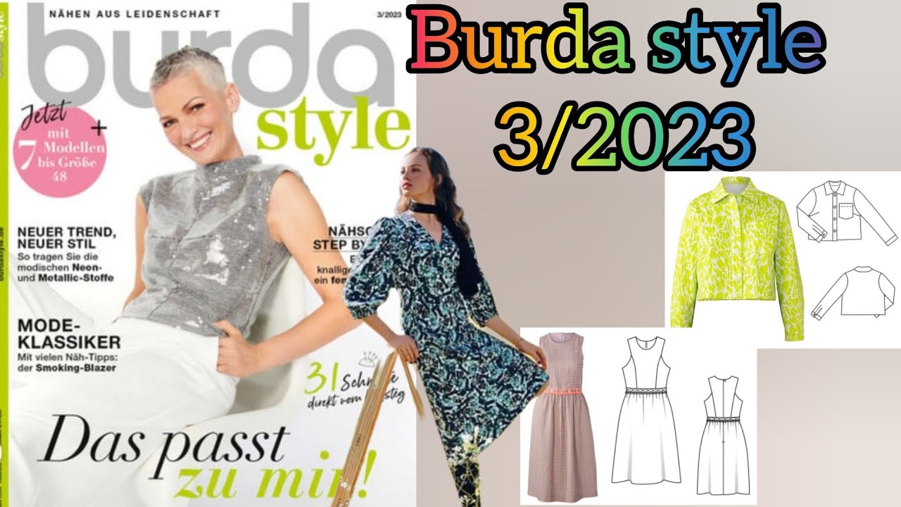Burda style 3/2023 Line Drawings 😊