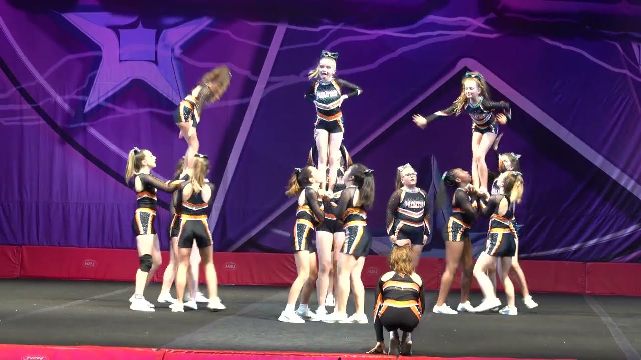 Predator Athletics Tigers Jnr Level 1 Cheer Team at Future Cheer Bournemouth 2022 - Division Winners