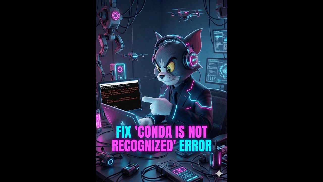 Fix &ldquo;conda is not recognized&rdquo; Error in Windows | Tom Explains Tech 🐱