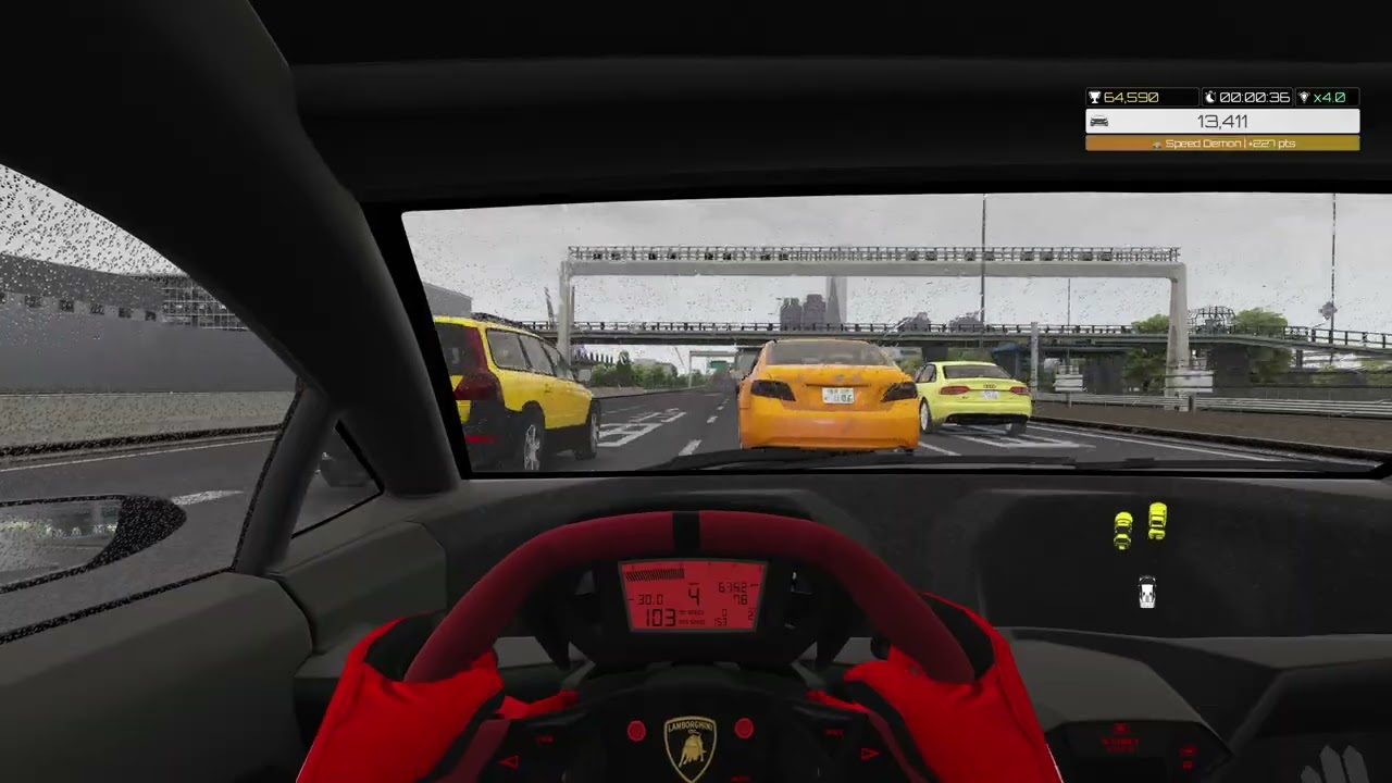 Lambo Police Chase - Assetto Corsa SRP 2REAL Mods