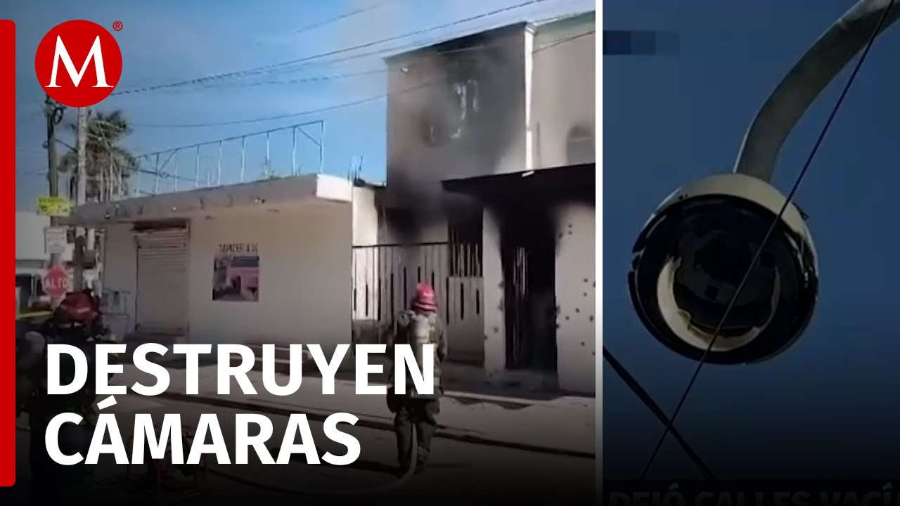 Culiacán queda a ciegas tras ataque armado contra 65 cámaras de seguridad