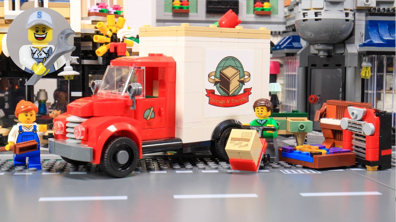 Lego New Icons GWP 40586 Moving Truck Mini Movie stop motion Speed Build 4K