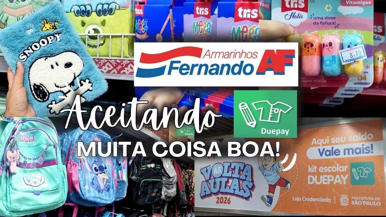 ARMARINHOS FERNANDO ACEITANDO O APP DA PREFEITURA | DUEPAY MATERIAL ESCOLAR 