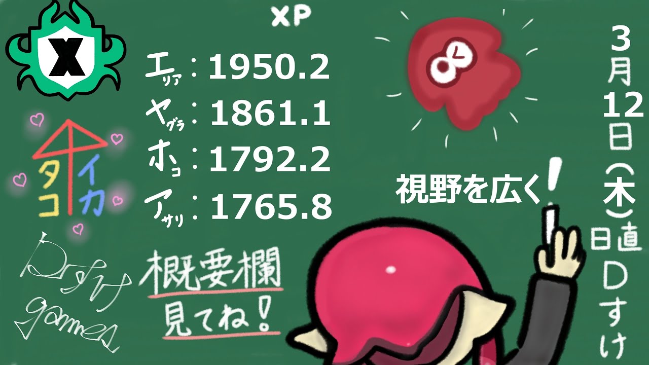【XP1861～】動き回ってみる！【スプラ3】
