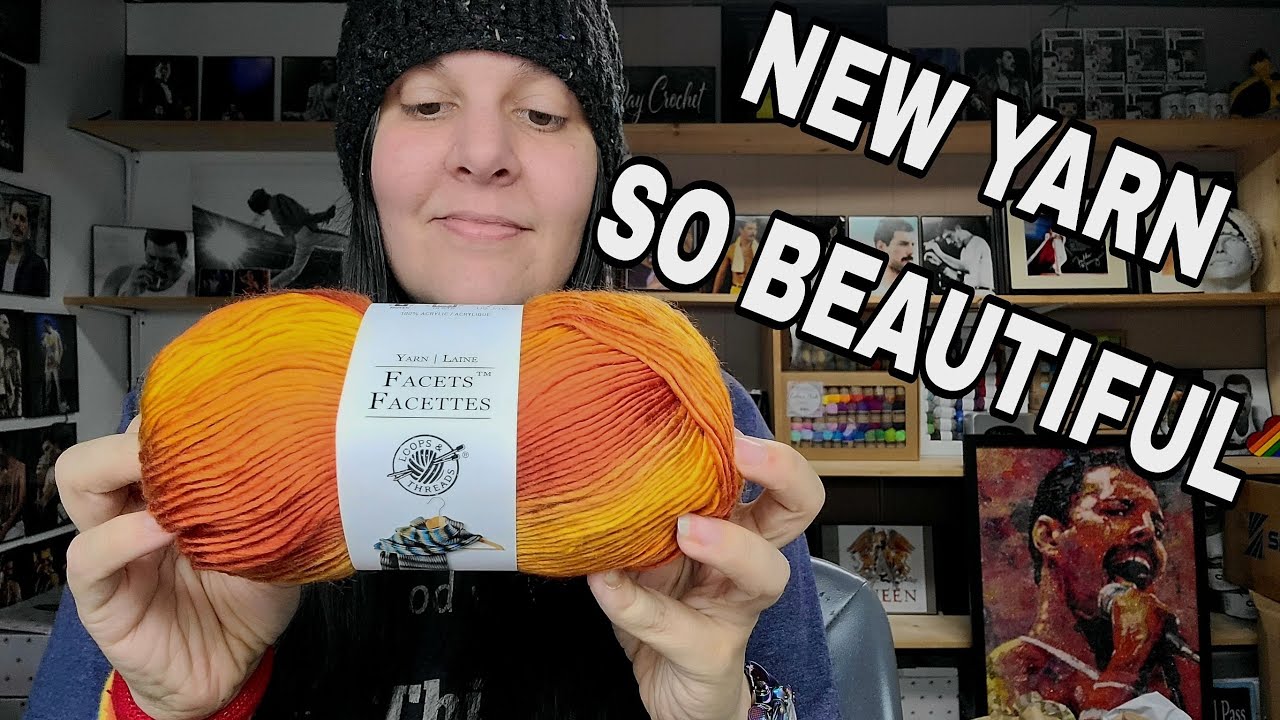 NEW YARN ALERT loops and Threads Facet Yarn It's SO Beautiful