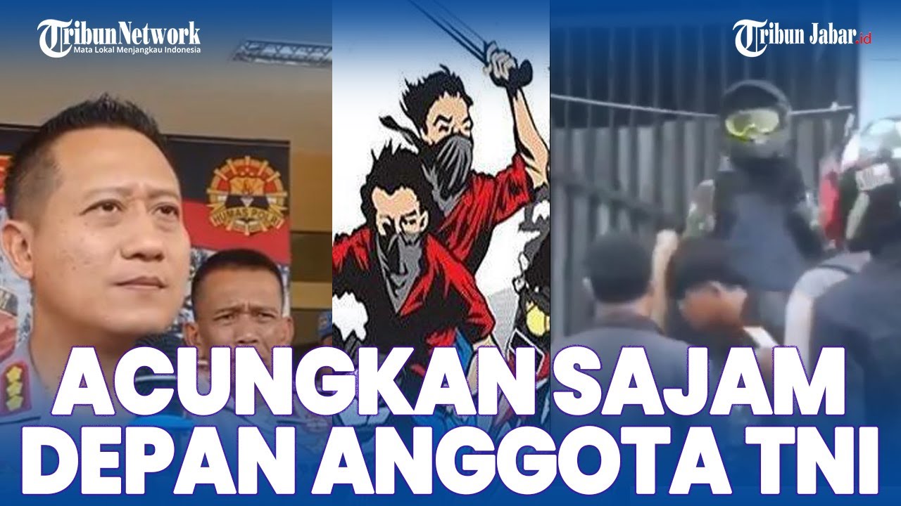 VIRAL DI BANDUNG! Pemuda Mabuk Ugal-ugalan Acungkan Sajam Depan Anggota TNI, ya Langsung Disikat!