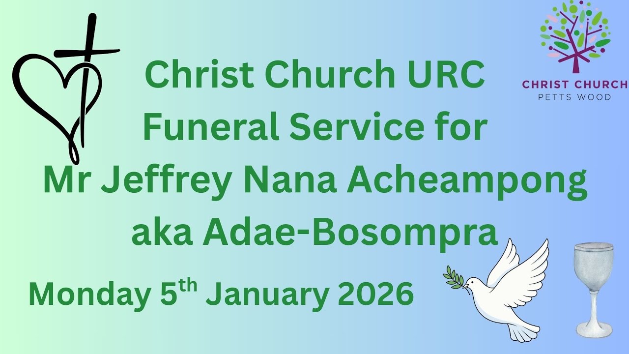 Funeral service for Jeffrey Nana Acheampong aka Adae-Bosompra