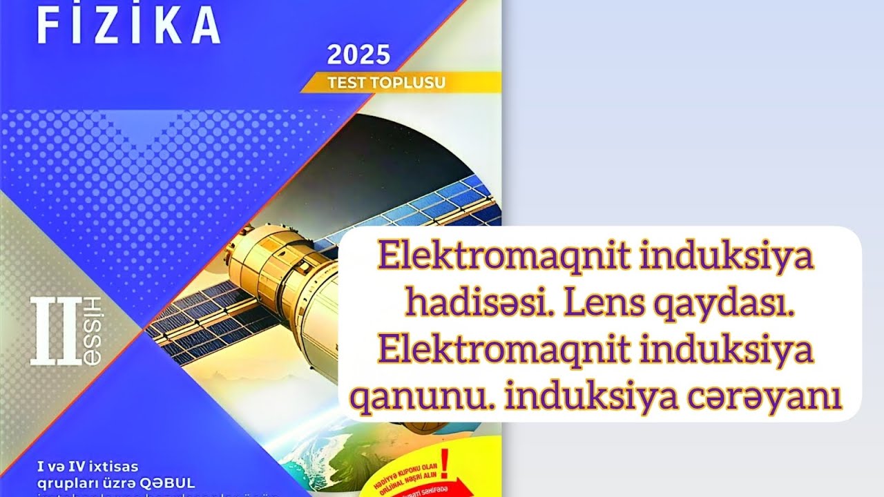 Elektromaqnit induksiya hadisəsi. Lens qaydası. Elektromaqnit induksiya. İnduksiya cərəyanı 