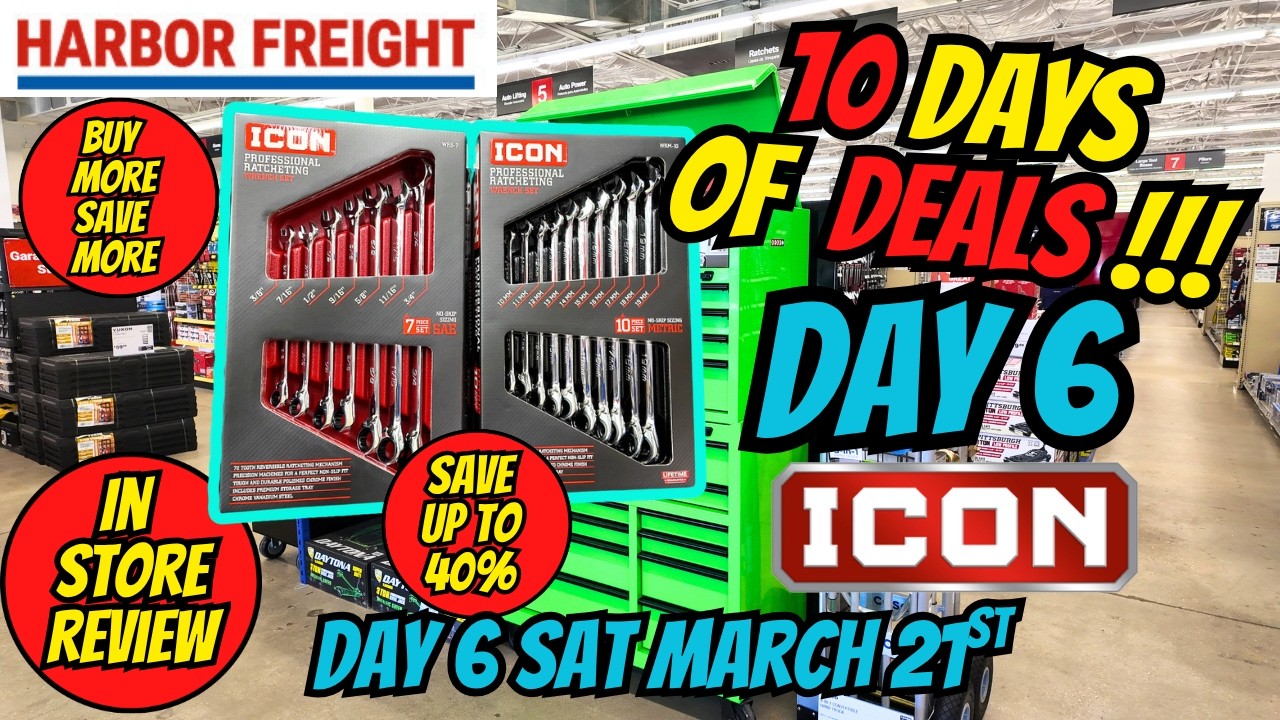 ICON Wrench Sets on Sale Up To 40% OFF! - Day 6 of 10 Days of Deals Sat 3/21