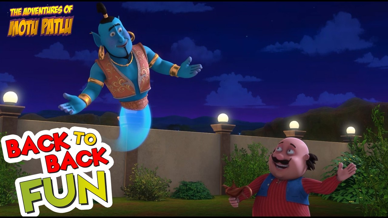 Motu Patlu : Motu Aur Jaadui Gin | Back To Back Fun 2025 | S12 | Cartoons For Kids